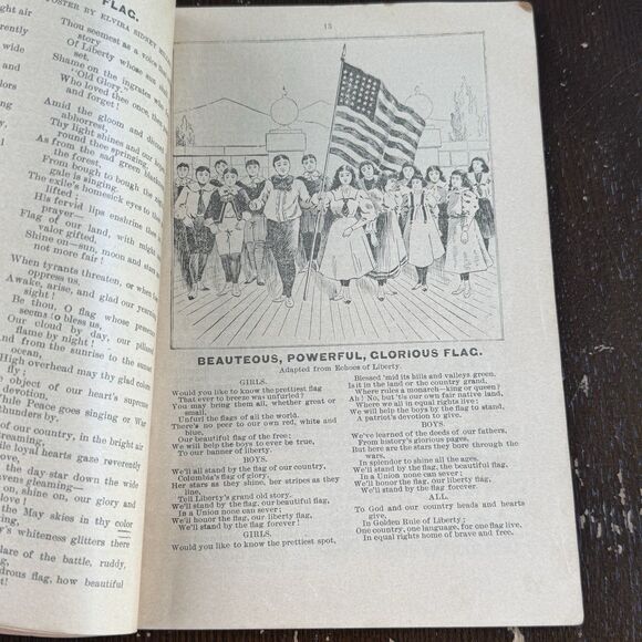 The Acme Haversack Patriotic Song Book Rare 1897 Antique Illustrated Washington - Picture 7 of 13